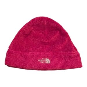 The North Face Vibrant Pink Fleece Beanie
